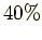 $40 \%$